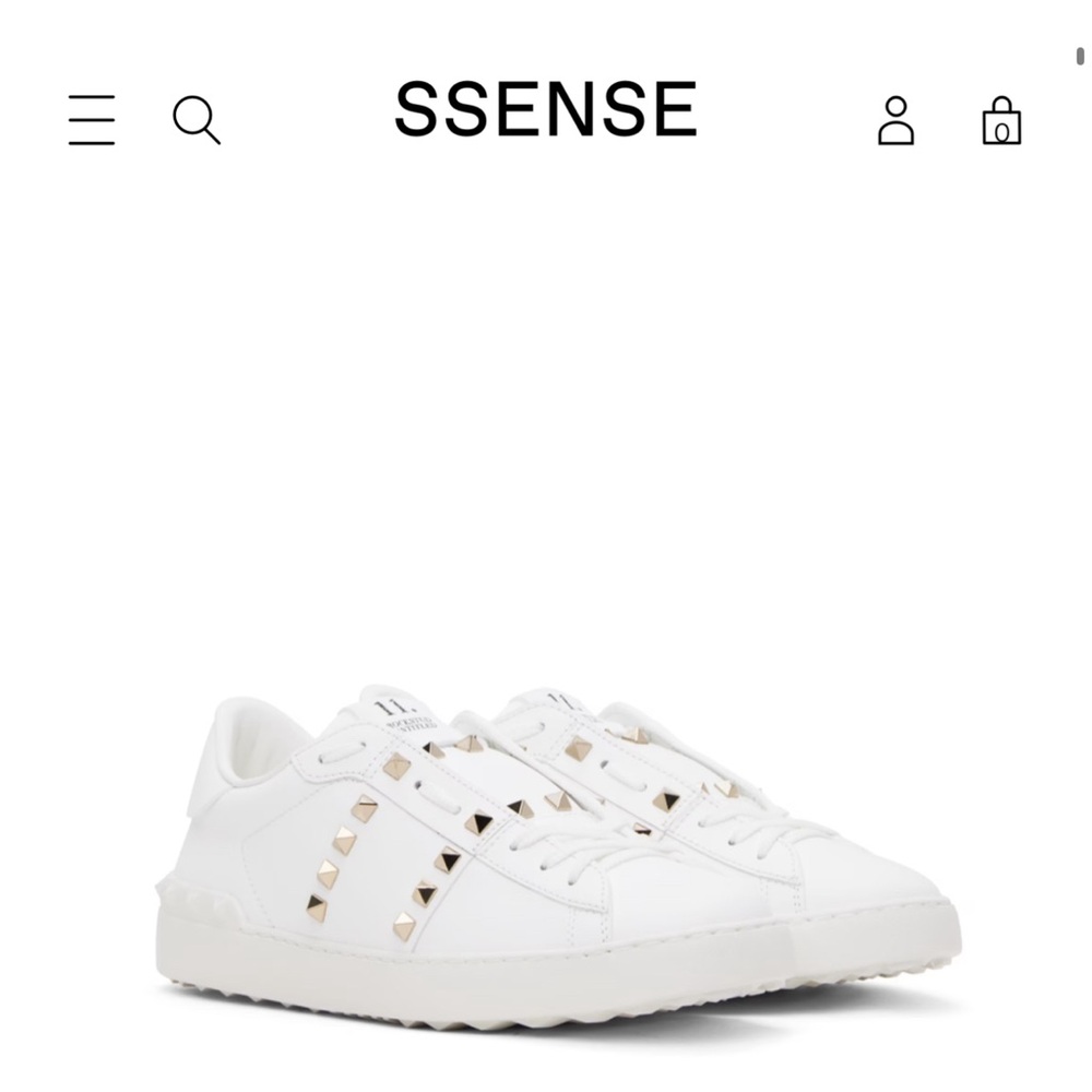 Valentino rockstud sneakers size 40eu fit a size 9 and 9.5